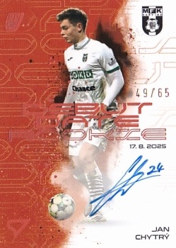 Jan Chytry Karvina SportZoo Chance Liga 2025/26 2. serie Debut Date Rookie Auto /65 #DRS-JC