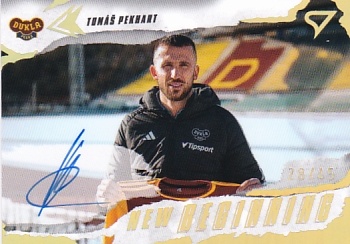 Tomas Pekhart Dukla Praha SportZoo Chance Liga 2025/26 2. serie New Beginning Auto /45 #NBS-TP