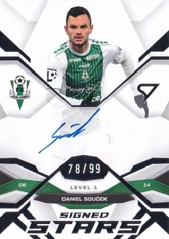 Daniel Soucek Jablonec SportZoo Chance Liga 2025/26 2. serie Signed Stars - Level 1 /99 #SL1-DS