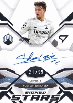 Vojtech Stransky Liberec SportZoo Chance Liga 2025/26 2. serie Signed Stars - Level 1 /99 #SL1-ST