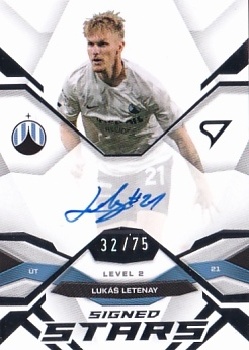 Lukas Letenay Liberec SportZoo Chance Liga 2025/26 2. serie Signed Stars - Level 2 /75 #SL2-LL