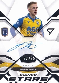 Matej Radosta Teplice SportZoo Chance Liga 2025/26 2. serie Signed Stars - Level 2 /75 #SL2-MR
