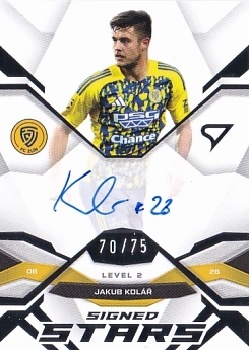Jakub Kolar Zlin SportZoo Chance Liga 2025/26 2. serie Signed Stars - Level 2 /75 #SL2-JK
