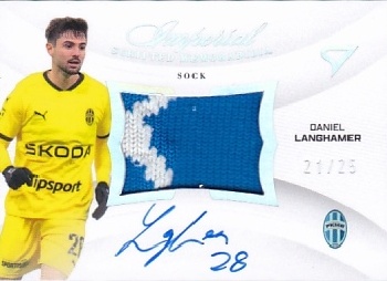 Daniel Langhamer Mlada Boleslav SportZoo Chance Liga 2025/26 2. serie Imperial Scripted Memorabilia - Silver Auto #IM-DL