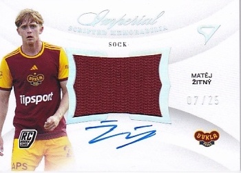 Matej Zitny Dukla Praha SportZoo Chance Liga 2025/26 2. serie Imperial Scripted Memorabilia - Silver Auto #IM-MZ