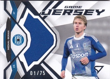Michal Beran Sigma Olomouc SportZoo Chance Liga 2025/26 2. serie Game Jersey /75 #GJ-MB
