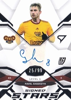 Pavel Gaszczyk Dukla Praha SportZoo Chance Liga 2025/26 2. serie Signed Stars - Level 1 /99 #SL1-PG