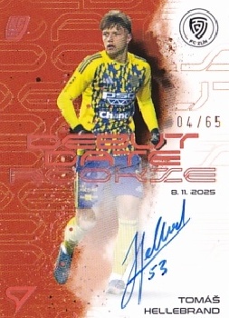Tomas Hellebrand Zlin SportZoo Chance Liga 2025/26 2. serie Debut Date Rookie Auto /65 #DRS-TH
