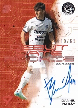 Daniel Barat Slovacko SportZoo Chance Liga 2025/26 2. serie Debut Date Rookie Auto /65 #DRS-DB