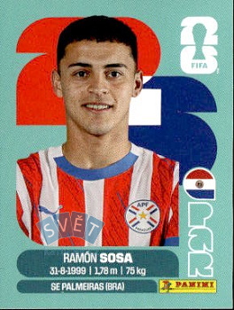 Ramon Sosa Paraguay samolepka Panini World Cup 2026 #PAR18