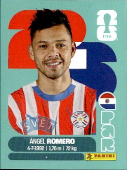 Angel Romero Paraguay samolepka Panini World Cup 2026 #PAR19