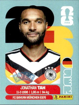Jonathan Tah Germany samolepka Panini World Cup 2026 #GER3