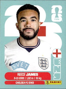 Reece James England samolepka Panini World Cup 2026 #ENG7