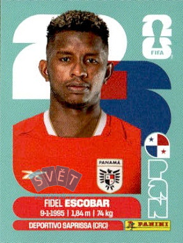 Fidel Escobar Panama samolepka Panini World Cup 2026 #PAN4