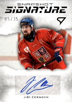 Jiri Cernoch Reprezentace Hokejove Cesko 2026 SportZoo Snapshot Signature Silver Auto /35 #SS1-JC