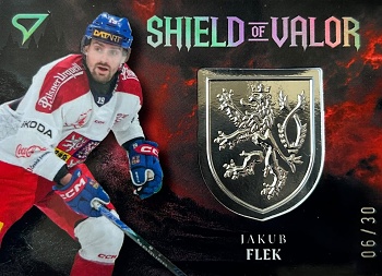 Jakub Flek Reprezentace Hokejove Cesko 2026 SportZoo Shield of Valor Silver /30 #SV-JF