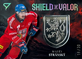 Matej Stransky Reprezentace Hokejove Cesko 2026 SportZoo Shield of Valor Silver /30 #SV-MS