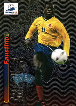 Faustino Asprilla Colombia Panini World Cup 1998 #73