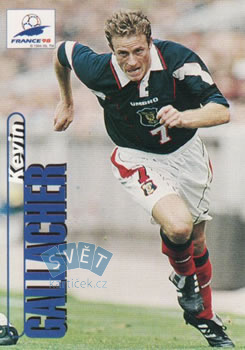 Kevin Gallacher Scotland Panini World Cup 1998 #81
