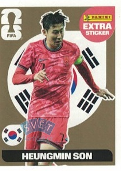 Heung-min Son South Korea samolepka Panini World Cup 2026 Extra Gold #HS