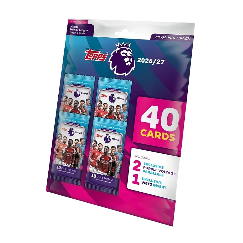 Topps Flagship Premier League 2026/27 Mega Multipack Balíček Fotbalové karty