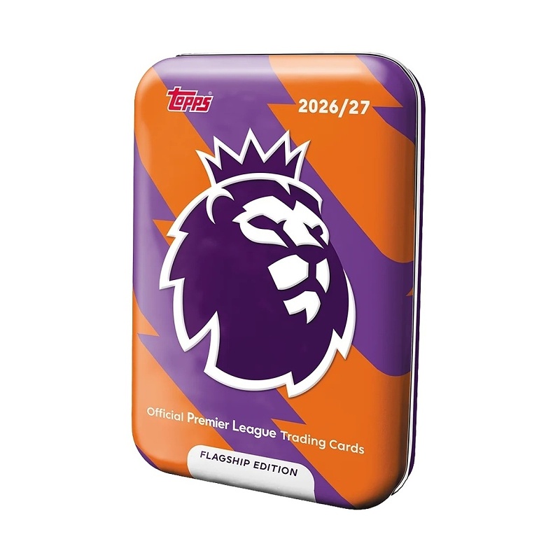 Topps Flagship Premier League 2026/27 Plechovka Mega Tin 2 Oranžová Fotbalové karty