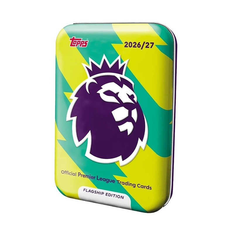 Topps Flagship Premier League 2026/27 Plechovka Mega Tin 3 Zelená Fotbalové karty