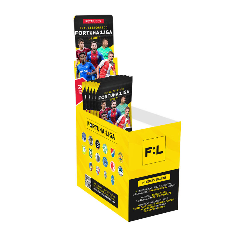 SportZoo Fortuna Liga 2021/22 1. série Retail box Fotbalové karty