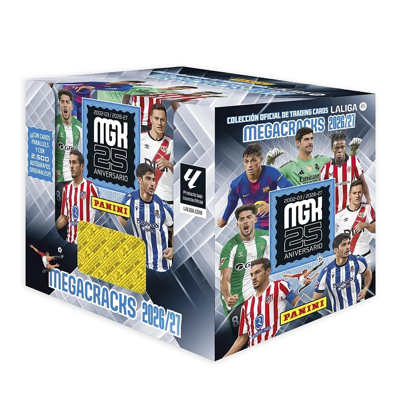 Panini Megacracks LaLiga 2026/27 Box (50 balíčků) Fotbalové karty