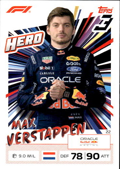 Max Verstappen Red Bull Topps F1 Turbo Attax 2026 #22