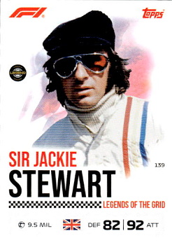 Sir Jackie Stewart Topps F1 Turbo Attax 2026 Legends Of The Grid #139