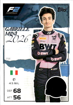 Gabriele Mini Topps F1 Turbo Attax 2026 F2 One to Watch #258