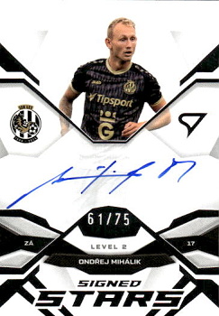 Ondrej Mihalik Hradec Kralove SportZoo Chance Liga 2025/26 1. serie Signed Stars - Level 2 /75 #SL2-OM