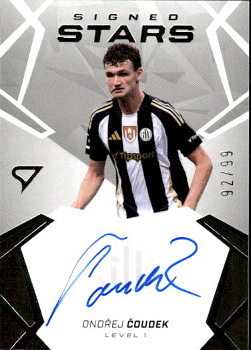 Ondrej Coudek Ceske Budejovice SportZoo Chance Liga 2024/25 2. serie Signed Stars - Level 1 /99 #SL1-OC