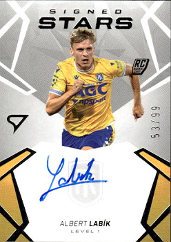 Albert Labik Teplice SportZoo Chance Liga 2024/25 2. serie Signed Stars - Level 1 /99 #SL1-AL