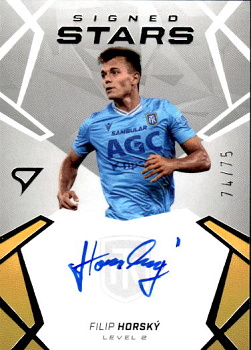 Filip Horsky Teplice SportZoo Chance Liga 2024/25 2. serie Signed Stars - Level 2 /75 #SL2-FH