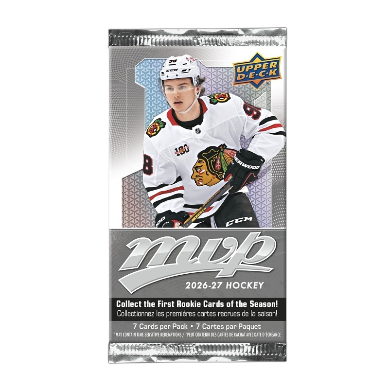 Upper Deck MVP Hockey 2026/27 Retail Balíček NHL Hokejové karty