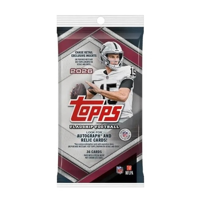 Topps Flagship 2026 Football NFL Fat Pack Balíček