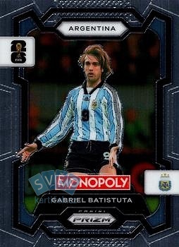 Gabriel Batistuta Argentina Panini Prizm Monopoly FIFA World Cup 2026 #4