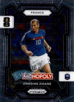 Zinedine Zidane France Panini Prizm Monopoly FIFA World Cup 2026 #9