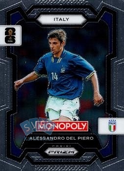 Alessandro Del Piero Italy Panini Prizm Monopoly FIFA World Cup 2026 #39
