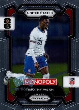 Timothy Weah USA Panini Prizm Monopoly FIFA World Cup 2026 #71