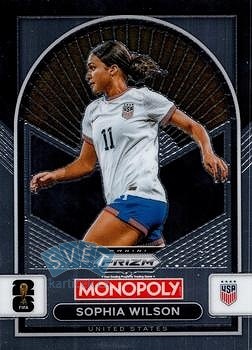 Sophia Wilson USA Panini Prizm Monopoly FIFA World Cup 2026 #95