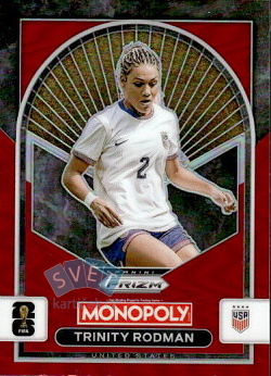 Trinity Rodman USA Panini Prizm Monopoly FIFA World Cup 2026 Red Prizm #94