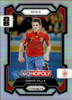 David Villa Spain Panini Prizm Monopoly FIFA World Cup 2026 Silver Prizm #44