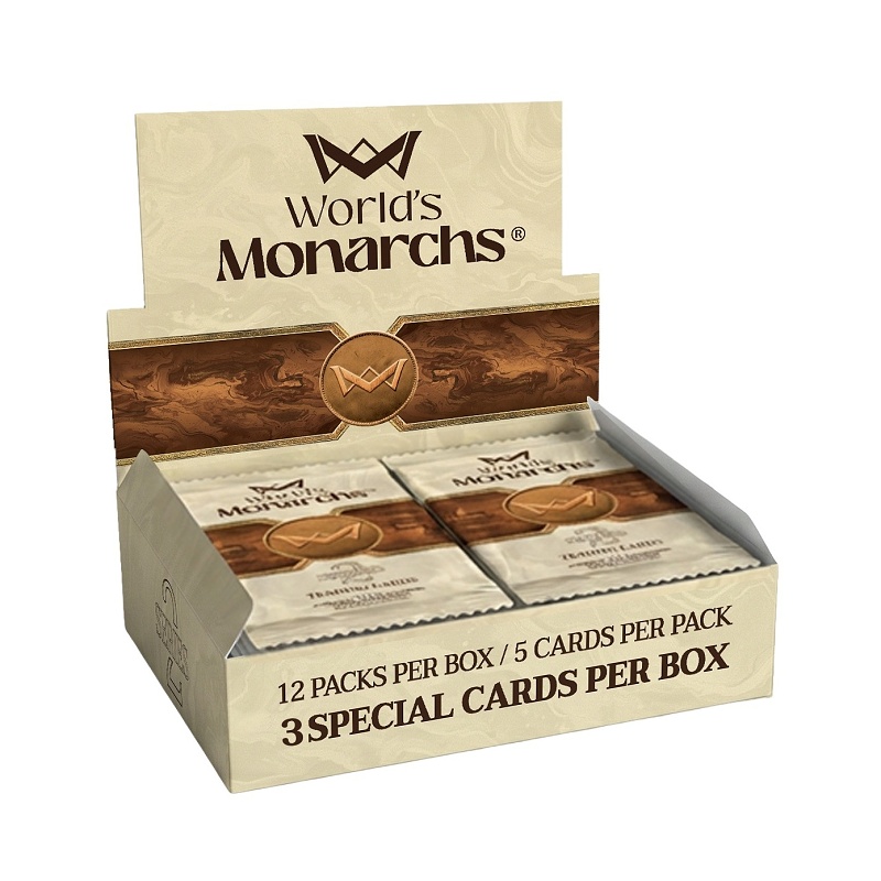 World's Monarchs Series 2 2026 Box Historické karty