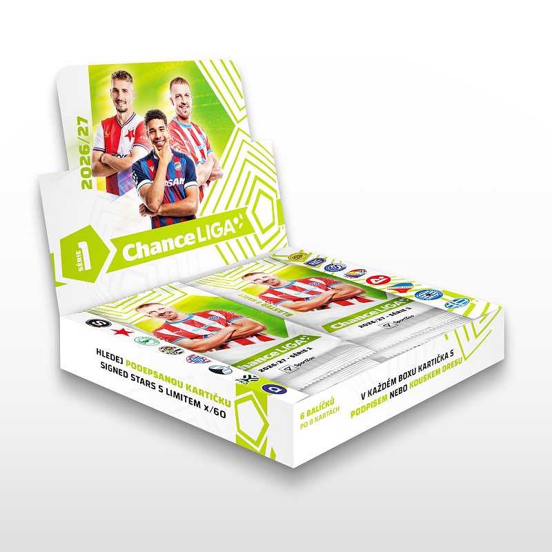 Předprodej - SportZoo Chance Liga 2026/27 1. série Blaster box Fotbalové kartičky