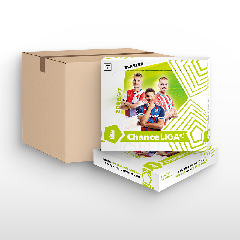 Předprodej - SportZoo Chance Liga 2026/27 1. série Blaster case (6 boxů) Fotbalové kartičky