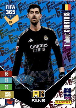 Thibaut Courtois Real Madrid Panini FIFA 365 2027 Adrenalyn XL Fan Favourite - Blue #354bu