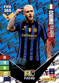 Federico Dimarco Internazionale Milano Panini FIFA 365 2027 Adrenalyn XL Fan Favourite - Blue #362bu